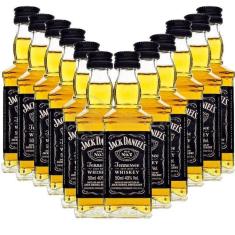 Imagem de Kit 12 Miniatura Whisky Uísque Jack Daniels Nº7 50Ml
