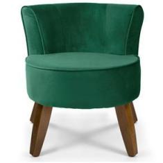 Imagem de Poltrona Decorativa Sala De Estar Pés De Madeira Ayla