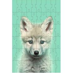 Imagem de Quebra-cabeça Exclusivo Animais Fofinhos Lobinho de 60 peças