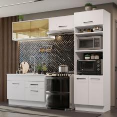 Imagem de Cozinha Completa 270005 Com Armário E Balcão Branco Branco