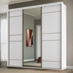 Imagem de Guarda Roupa Casal 3 Portas 1 Espelho Mdf Qualitá Belmax
