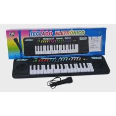 Imagem de Teclado Piano Infantil Com Microfone Musical Educativo