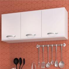 Imagem de Armário Aéreo Cozinha Light 3 Portas Branco - Irm Móveis