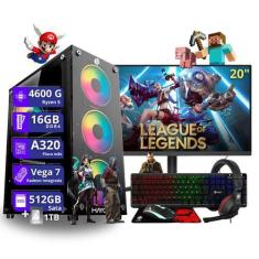 Imagem de Computador PC Gamer Completo AMD Ryzen 5 4600g Vega 7 16gb dd4 512gb s