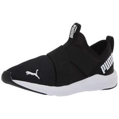 Imagem de PUMA Tênis feminino Prowl Slip-On Cross Trainer, Preto/branco, 36