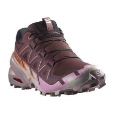 Imagem de Salomon Tênis feminino Speedcross 6, Catawba Grape/Papaya/Deauville Mauve, 38