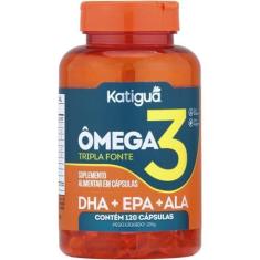 Imagem de KATIGUÁ Ômega 3 Tripla Fonte Dha + Epa + Ala 1000Mg Katiguá 120 Cápsulas Soft Gel • 60 Doses Laranja