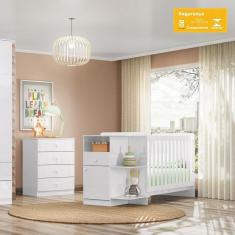 Imagem de Berço Mini Cama Mosaico 3x1 Infantil Flex Henn Branco