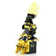 Imagem de Miniatura De Montar Metal Earth Japanese Armor MMS106, Preto, Dourado