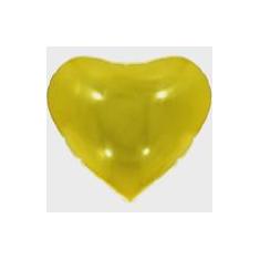 Imagem de Balao Metalizado Coracao Dourado 45CM.
