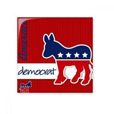 Imagem de Decalque brilhante de ejo de cerâmica Democrata, emblema de burro americano