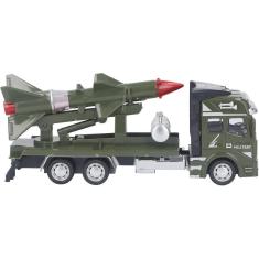 Imagem de Caminhão militar de liga de veículo de brinquedo para uso em festivais