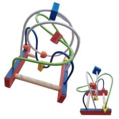 Imagem de Brinquedo Educativo Madeira Aramado Tamanho M Montanha Russa - Rafabox