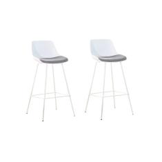 Imagem de Conjunto 2 Banquetas Medelín Rivatti Móveis Branco/Cinza Mescla