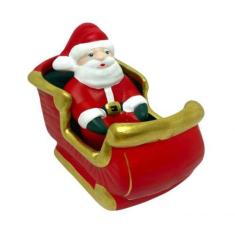 Imagem de Enfeite Decorativo de Natal Papai Noel Sentado no Treno - Decore Casa