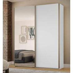 Imagem de Guarda-roupa Raffinato 2 Portas 1 Espelho Branco