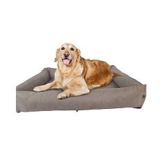 Imagem de Cama Para Cachorro Grande 100x87 Cm - CAPUCCINO - 100% Lavável e Resistente - Pet Querido