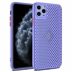 Imagem de Capa de silicone macio com resfriamento respirável para iPhone 14 13 12 11 Pro XS Max Mini X XR 6S 8 7 Plus Capa de dissipação de calor ultrafina, roxa, para iPhone 6S Plus