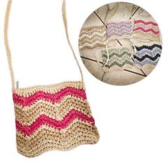 Imagem de Bolsa Artesanal Listrada Transversal Praia - Innovaree-Commerce