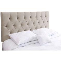 Imagem de Cabeceira Painel Paris Capitone Para Cama Casal Queen Corino Bege - Incasa
