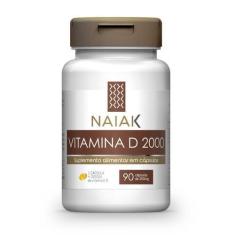 Imagem de Vitamina D 2000 Ui 250Mg 90 Cápsulas Naiak