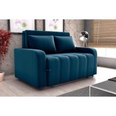 Imagem de Sofá Cama Amora Masserati Azul E403 - Matrix