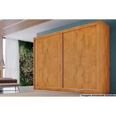 Imagem de Guarda Roupa Casal 2 Portas De Correr E 4 Gavetas Creta Peroba - Europa