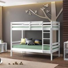Imagem de Beliche Teen Play Exclusiva em Madeira Maciça Branco - Casatema, Branc