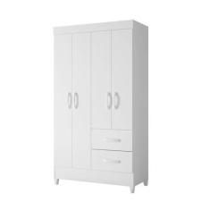 Imagem de Guarda Roupa Solteiro 4 Portas 2 Gavetas Premium Solteiro Quarto Infan