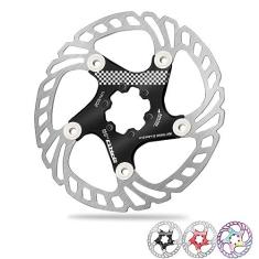 Imagem de BUCKLOS Rotor de freio a disco de bicicleta flutuante IIIPRO 140 mm 160 mm 180 mm 203 mm com 6 parafusos, rotores de freio a disco de bicicleta de aço inoxidável Mountain Bike MTB para bicicleta de
