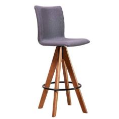 Imagem de banqueta trevizzo linho cinza e castanho