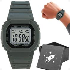 Imagem de Relógio Infantil Quadrado Digital Pulseira Silicone
