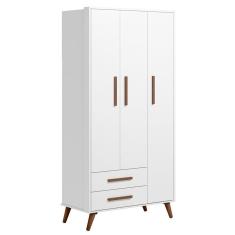 Imagem de Guarda Roupa Infantil 3 Portas Q Encanto Retrô Branco Qmovi