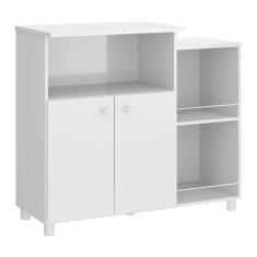 Imagem de Balcão para Forno e Microondas Branco Premium Multimóveis