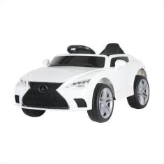Imagem de Carrinho Elétrico Infantil 12V Branco Mini Controle 2Em1 Led - Bangtoy