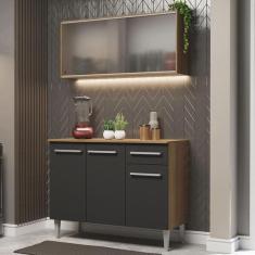 Imagem de Cozinha Compacta Madesa Emilly 105001 Com Arm rio E Balc o -