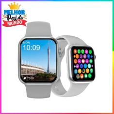 Imagem de Relógio Smartwatch Presente Super Pai Preto Serie 9 Branco Faz e Receb