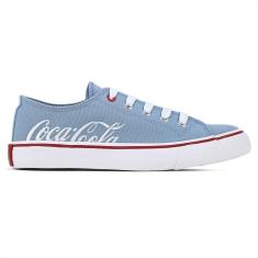 Imagem de Tênis Coca Cola Wooster Canvas Azul e Branco - Feminino-Feminino