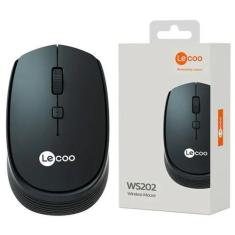 Imagem de Mouse Wireless Lecoo, 1200DPI, 2.4GHz, Preto - WS202