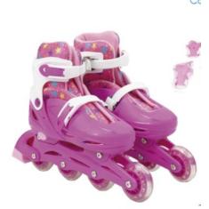 Imagem de Patins Infantil 4 Rodas In-Line  Urbano Roller  Com Estrelas 36-39 Bbr