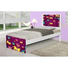 Imagem de Cama Solteiro Borboletas Com Colchão