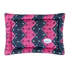 Imagem de Colchonete Para Cachorro Gato Caminha Pet 50X40 Pink Marinho - Casahom