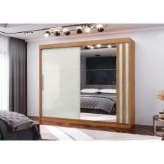 Imagem de Guarda Roupa Seul 2 Portas De Correr 4 Gavetas Internas 100% Mdf Com E