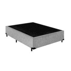 Imagem de Cama Box Blindado Viúva Principe das Camas Suede Cinza 128x188x40