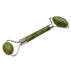 Imagem de Massageador Facial Pedra Jade Rolo Massoterapia Anti Rugas - Braslu