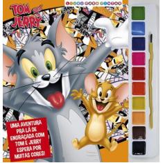 Imagem de Livro para Colorir Tom e Jerry com Aquarela
