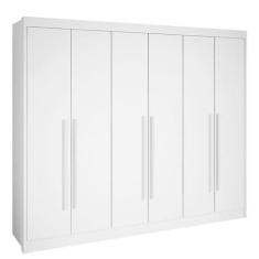 Imagem de Guarda Roupa Casal 6 Portas 7 Gavetas - New Athos-Branco - Móveis D' D