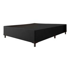 Imagem de Base Cama Box Casal Corino Preto 138x188x35
