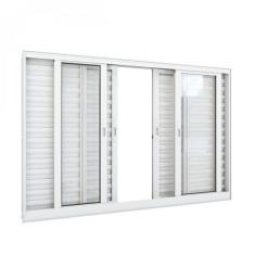 Imagem de Janela De Alumínio Veneziana 100X120cm 6 Folhas Lucasa Alumínios