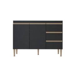 Imagem de Armário De Cozinha Balcão Para Pia 1,20M Sem Tampo Linha Harmonia 03.0